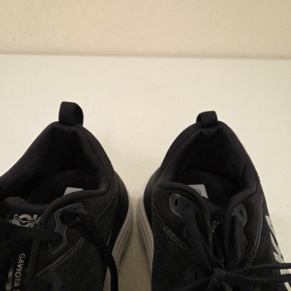 Hoka One One Gaviota 5 Black White Running Shoes Womens 8 Wide 8D 1134459 - Picture 4 of 6